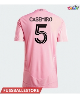 Günstige Inter Miami Casemiro #5 Heimtrikot Damen 2026-27 Kurzarm